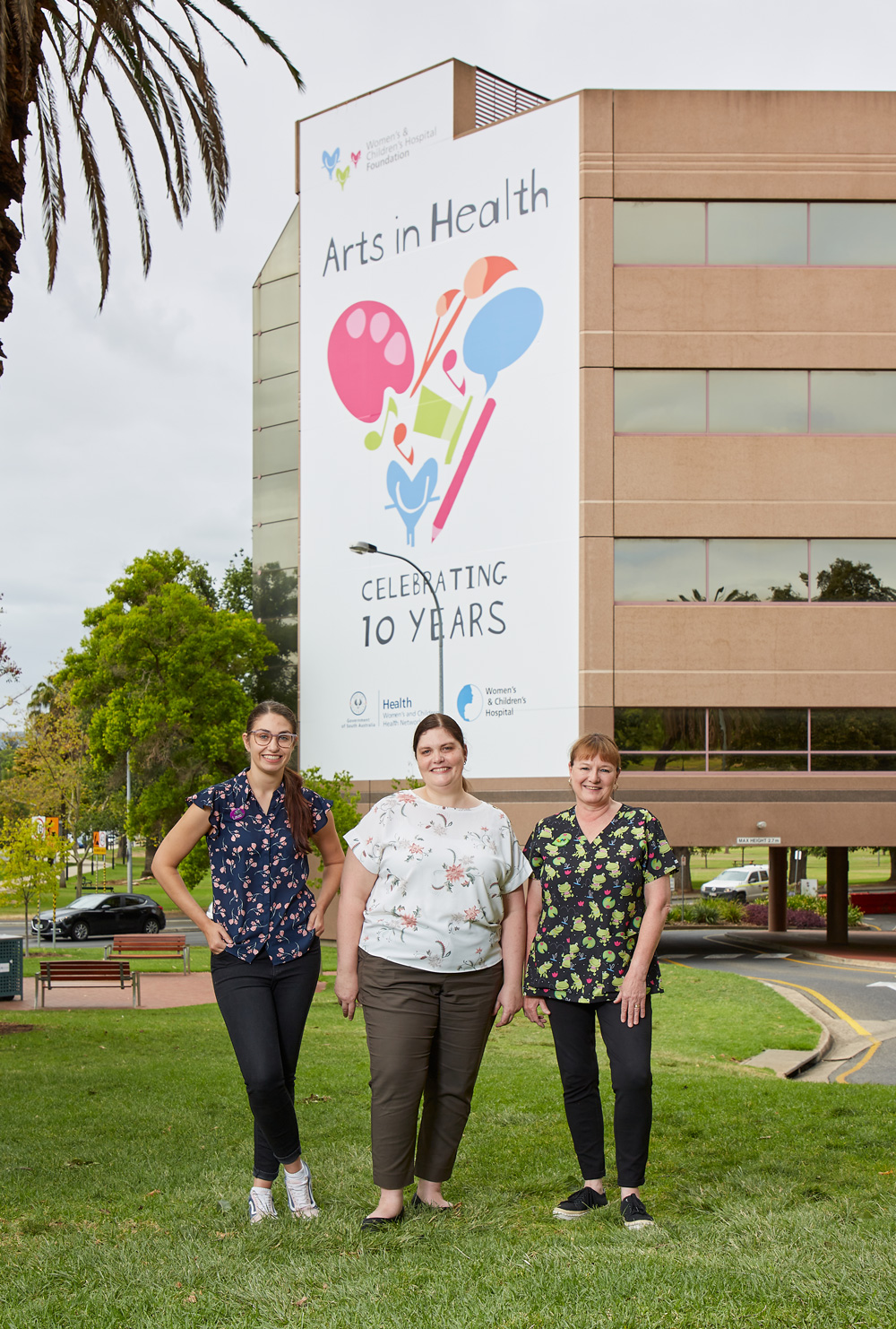 Banner celebrating 10 years of Arts in Health.