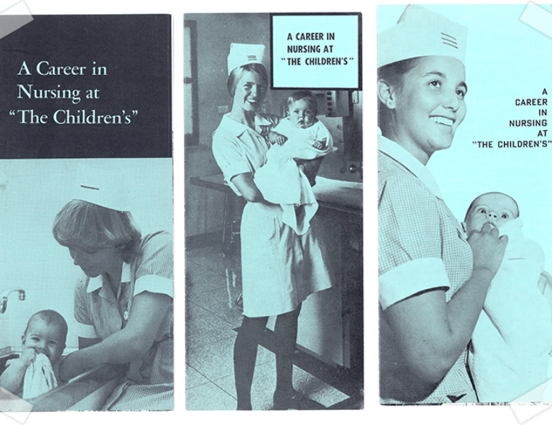 Nursing recruitment brochure. Image credit: 1980s WCHN History and Heritage Collection.
